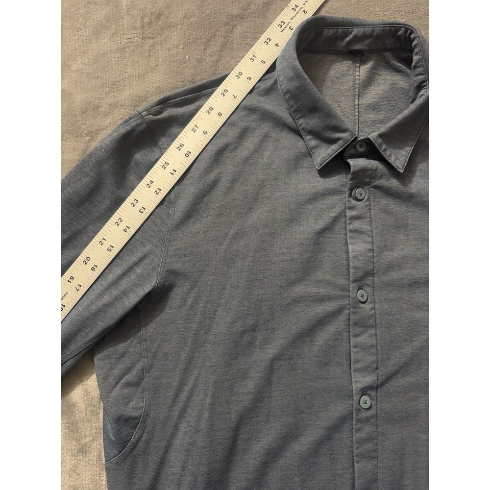 Lululemon Men's Shirt‎ Blue Performance Commission Vented Live In Practice Sz M - Picture 5 of 7
